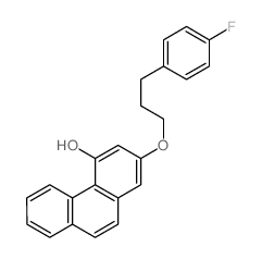 2-(3-(4-Fluorophenyl)propoxy)-4-phenanthrenol structure