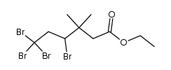 ethyl 4,6,6,6-tetrabromo-3,3-dimethylhexanoate结构式