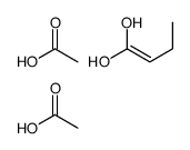 acetic acid,but-1-ene-1,1-diol Structure