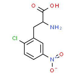DL-2-Chloro-5-nitrophenylalanine structure