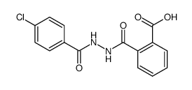 2-{[2-(4-chlorobenzoyl)hydrazino]carbonyl}benzoic acid结构式