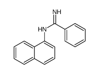 N'-naphthalen-1-ylbenzenecarboximidamide结构式