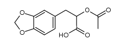 2-acetoxy-3-(3,4-methylenedioxyphenyl)propanoic acid结构式