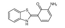 2-amino-6-(3H-1,3-benzothiazol-2-ylidene)cyclohexa-2,4-dien-1-one Structure