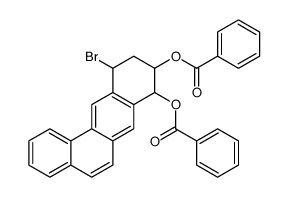 Benz(a)anthracene-8,9-diol, 11-bromo-8,9,10,11-tetrahydro-, dibenzoate , (8alpha,9beta,11alpha)- structure