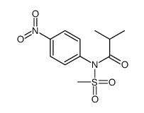 2-methyl-N-methylsulfonyl-N-(4-nitrophenyl)propanamide Structure