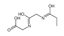 Glycine,N-(1-oxopropyl)glycyl- (9CI) Structure