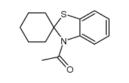 N-acetyl-2,3-dihydrospiro[benzothiazole-2,1'-cyclohexane]结构式