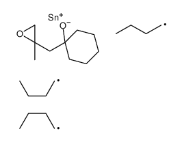 tributyl-[1-[(2-methyloxiran-2-yl)methyl]cyclohexyl]oxystannane结构式