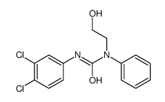 3-(3,4-dichlorophenyl)-1-(2-hydroxyethyl)-1-phenylurea结构式