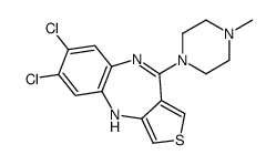 7,8-dichloro-4-(4-methylpiperazin-1-yl)-10H-thieno[3,4-b][1,5]benzodiazepine结构式