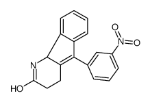 5-(3-nitrophenyl)-1,3,4,9b-tetrahydroindeno[1,2-b]pyridin-2-one结构式