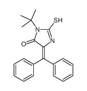 5-benzhydrylidene-3-tert-butyl-2-sulfanylideneimidazolidin-4-one Structure