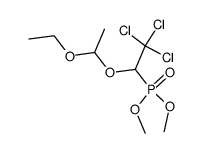 [2,2,2-Trichloro-1-(1-ethoxy-ethoxy)-ethyl]-phosphonic acid dimethyl ester Structure