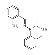 1-(2-fluorophenyl)-3-(2-methylphenyl)-1h-pyrazol-5-amine结构式