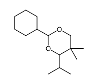 2-cyclohexyl-5,5-dimethyl-4-propan-2-yl-1,3-dioxane结构式