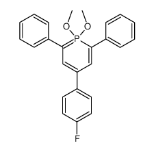 4-(4-fluoro-phenyl)-1,1-dimethoxy-2,6-diphenyl-1λ5-phosphinine结构式