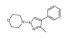 4-(3-methyl-4-phenylpyrazol-1-yl)morpholine结构式