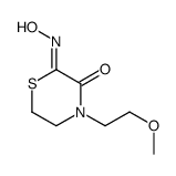 2-hydroxyimino-4-(2-methoxyethyl)thiomorpholin-3-one结构式