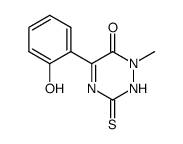 5-(2-hydroxy-phenyl)-1-methyl-3-thioxo-2,3-dihydro-1H-[1,2,4]triazin-6-one结构式