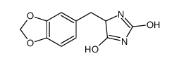 5-(1,3-benzodioxol-5-ylmethyl)imidazolidine-2,4-dione结构式