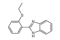 2-(2-ethylsulfanylphenyl)-1H-benzimidazole结构式