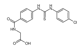 2-[[4-[(4-chlorophenyl)carbamothioylamino]benzoyl]amino]acetic acid结构式