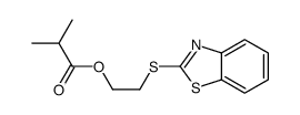 2-(1,3-benzothiazol-2-ylsulfanyl)ethyl 2-methylpropanoate Structure