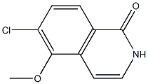 6-chloro-5-Methoxyisoquinolin-1(2H)-one Structure