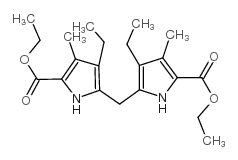 Diethyl 5,5'-methylenebis(4-ethyl-3-methyl-2-pyrrolecarboxylate) Structure