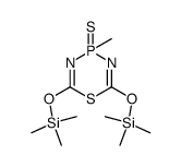 4-methyl-2,6-bis-trimethylsilanyloxy-4H-[1,3,5,4]thiadiazaphosphinine 4-sulfide结构式