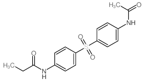 N-[4-(4-acetamidophenyl)sulfonylphenyl]propanamide Structure