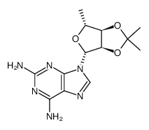 2-amino-O2',O3'-isopropylidene-5'-deoxy-adenosine结构式