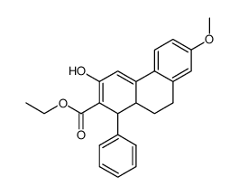 3-Hydroxy-7-methoxy-1-phenyl-1,9,10,10a-tetrahydro-phenanthrene-2-carboxylic acid ethyl ester结构式