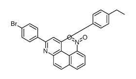 3-(4-bromophenyl)-1-(4-ethylphenyl)-10-nitrobenzo[f]quinoline结构式
