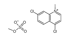 4,7-dichloro-1-methyl-quinolinium, methyl sulfate Structure