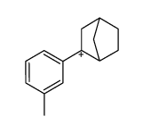 2-m-Methylphenyl-2-norbornyl-Kation结构式