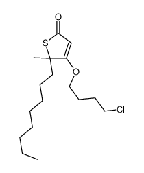 4-(4-chlorobutoxy)-5-methyl-5-octylthiophen-2-one Structure