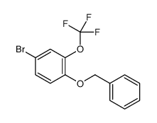 4-bromo-1-phenylmethoxy-2-(trifluoromethoxy)benzene Structure