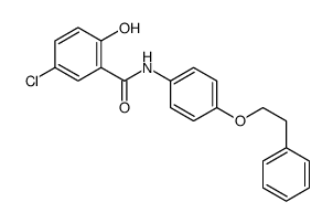 5-chloro-2-hydroxy-N-[4-(2-phenylethoxy)phenyl]benzamide Structure