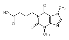 1-(3-Carboxypropyl)-3,7-dimethylxanthine Structure