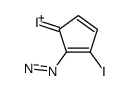 5-diazo-1,4-diiodocyclopenta-1,3-diene Structure