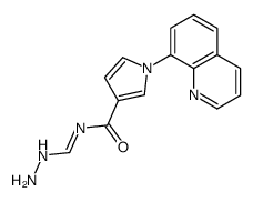 N-(hydrazinylmethylidene)-1-quinolin-8-ylpyrrole-3-carboxamide Structure