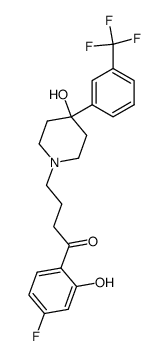 γ-[4-(3-Trifluoromethylphenyl)-4-hydroxypiperidino]-2-hydroxy-4-fluorobutyrophenone Structure