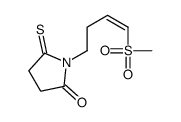 1-(4-methylsulfonylbut-3-enyl)-5-sulfanylidenepyrrolidin-2-one Structure