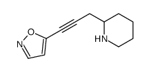 5-(3-piperidin-2-ylprop-1-ynyl)-1,2-oxazole结构式
