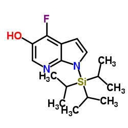 1H-Pyrrolo[2,3-b]pyridin-5-ol, 4-fluoro-1-[tris(1-methylethyl)silyl]- Structure