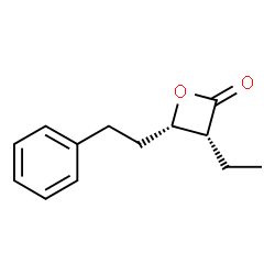 2-Oxetanone,3-ethyl-4-(2-phenylethyl)-,(3R,4S)-(9CI) structure