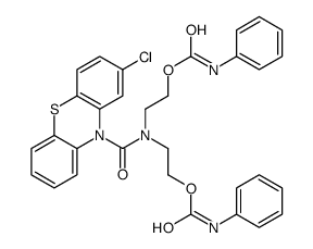 2-[(2-chlorophenothiazine-10-carbonyl)-[2-(phenylcarbamoyloxy)ethyl]amino]ethyl N-phenylcarbamate结构式