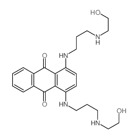 9,10-Anthracenedione, 1,4-bis((3-((2-hydroxyethyl)amino)propyl)amino)- picture